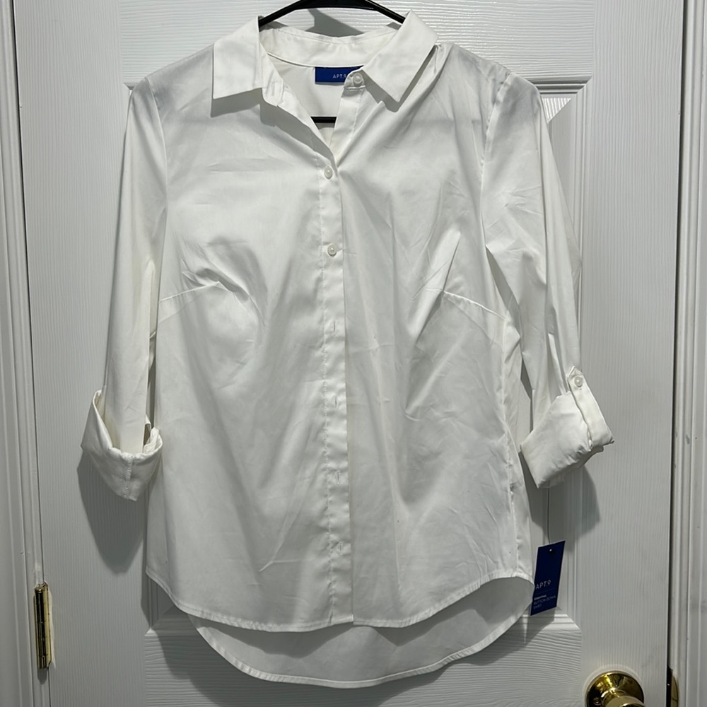 White button down